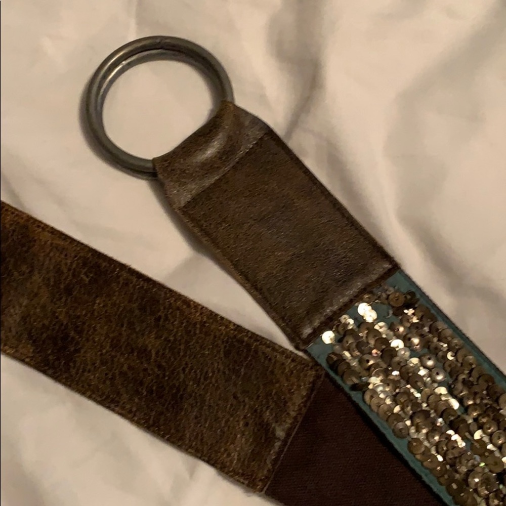 Gold sequined belt